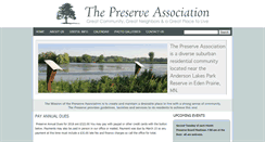 Desktop Screenshot of preserveassociation.com