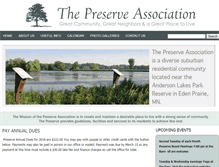 Tablet Screenshot of preserveassociation.com